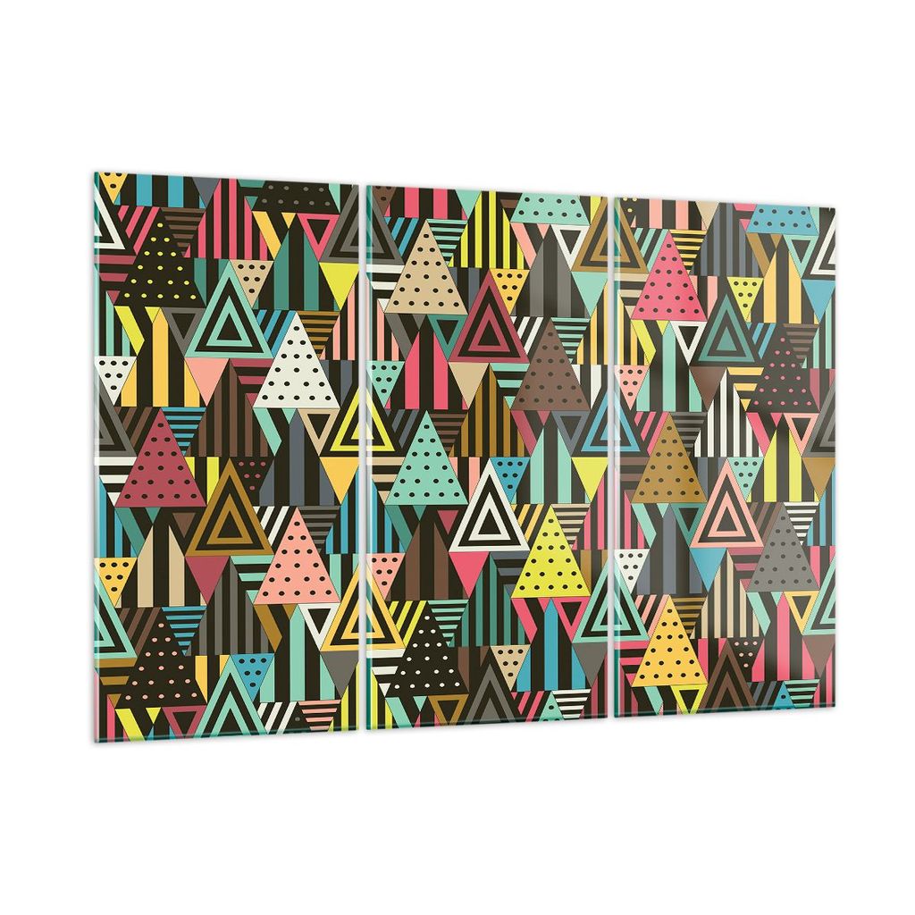 Bilder auf glas - Abstraktion modern - 105x70cm - Glasbilder - Wandbilder - Kunstdruck - zum Aufhängen bereit - Wanddekoration aus Glas - Glas Bil...