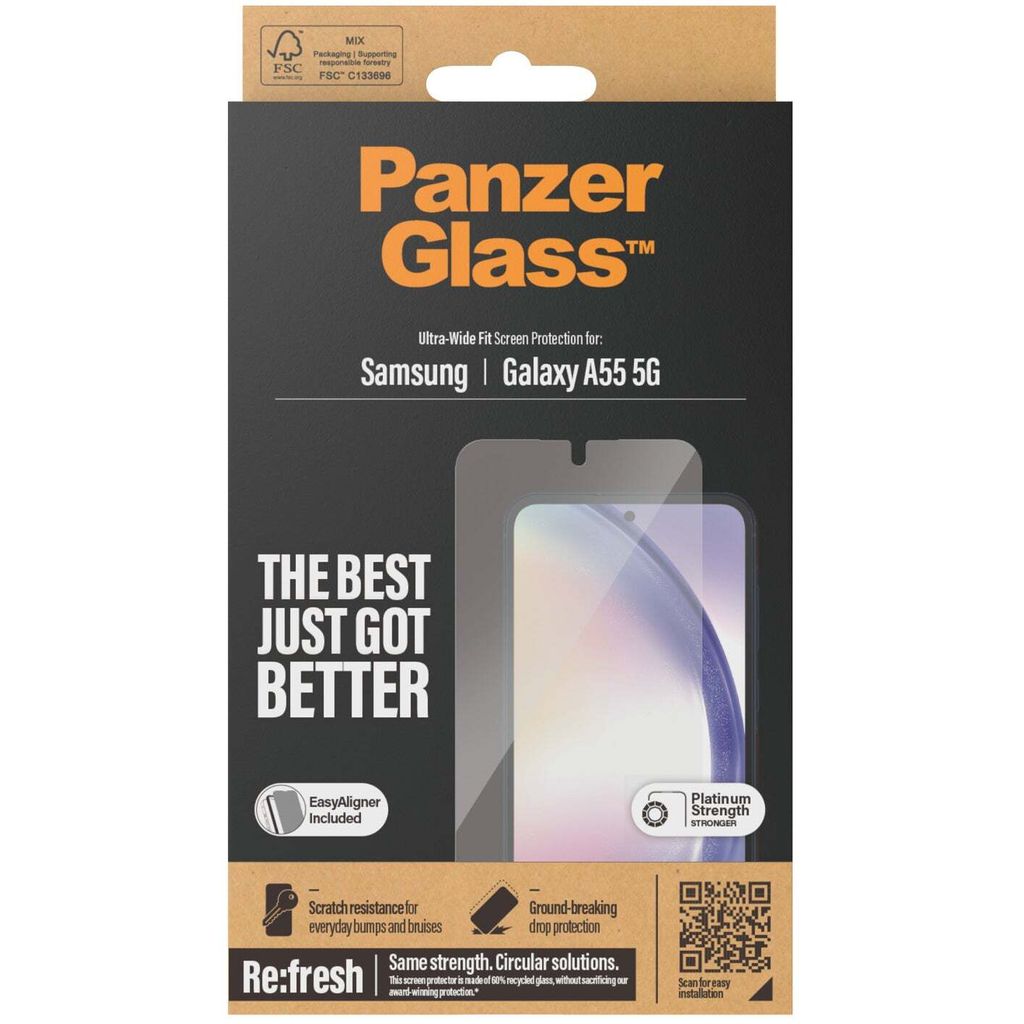 PanzerGlass Refresh Ultra-Wide Fit Anti-Bacterial Productafbeelding 