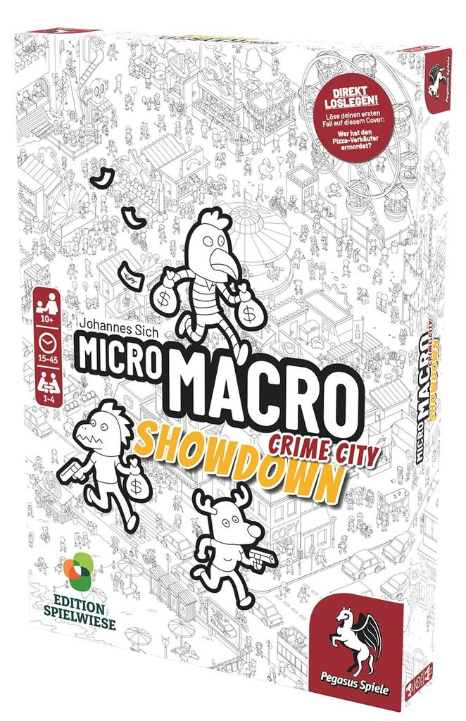 Pegasus MicroMacro: Crime City 4 – Showdown, Brettspiel, Produktbild 