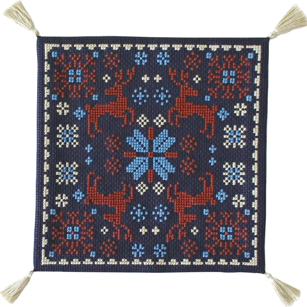 Kit Ricamo Punto Croce Completo Olympus - Nordic Square 36,5x29 cm