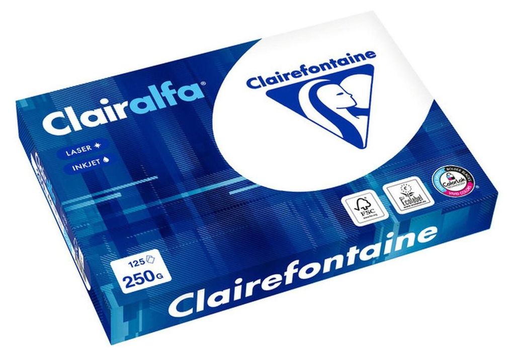Clairefontaine 2230C Carta copiativa Clairalfa DIN A4 250 Immagine del prodotto 