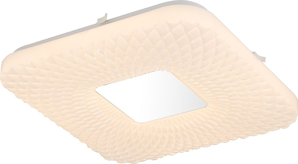 LED Deckenleuchte Findus Sparkle Nachbildung Weiß, OpalChrom