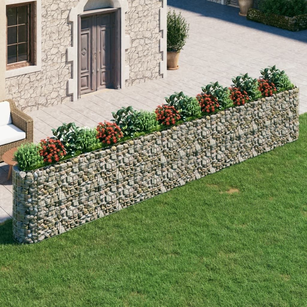 Maison Exclusive - Gabionen-Hochbeet Verzinktes Eisen 610x50x100 cm
