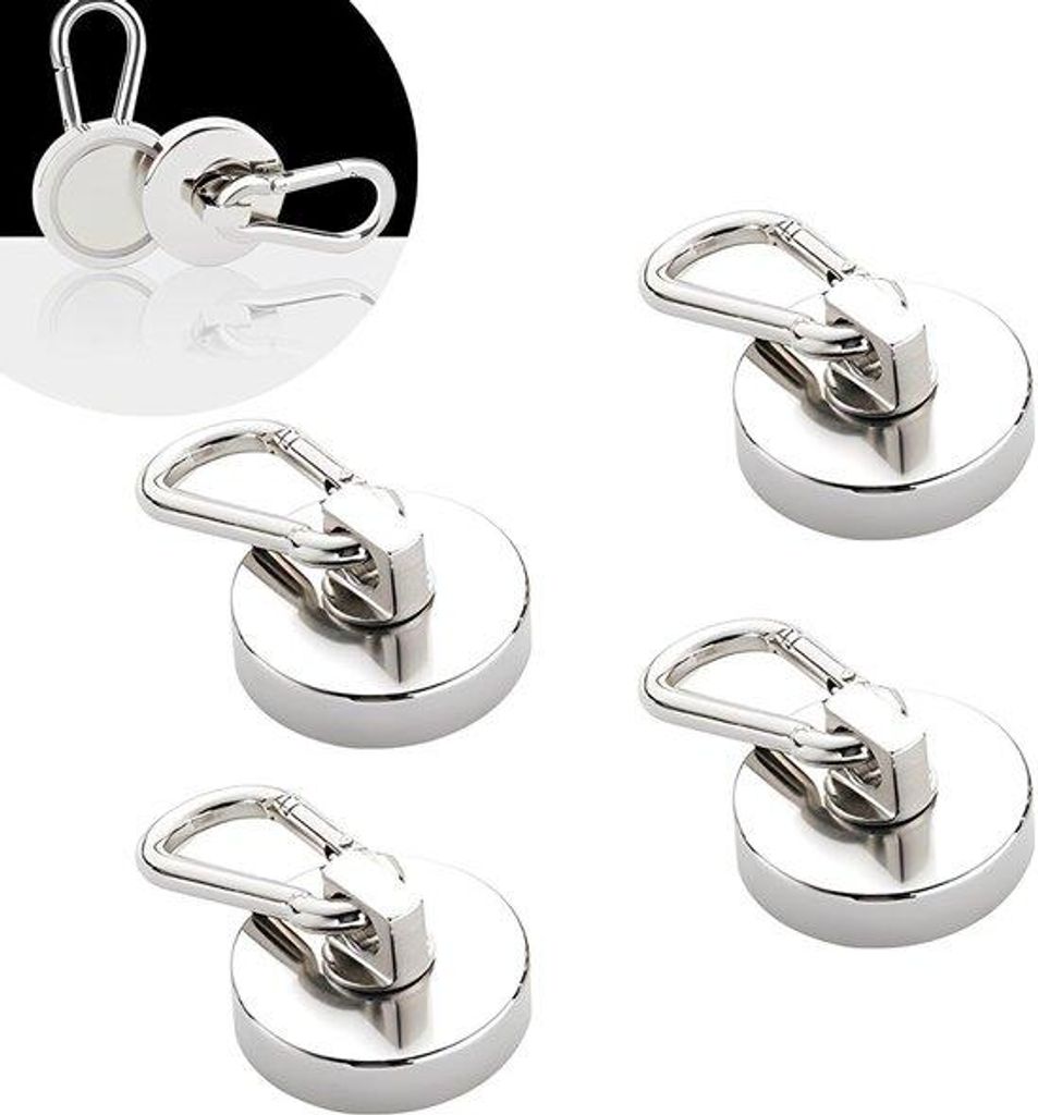 Set aus vier drehbaren Magnethebeln für vielseitige Anwendung