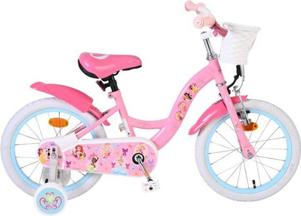 Disney Princess Kinderfahrrad - Mädchen - 16 Zoll - Rosa