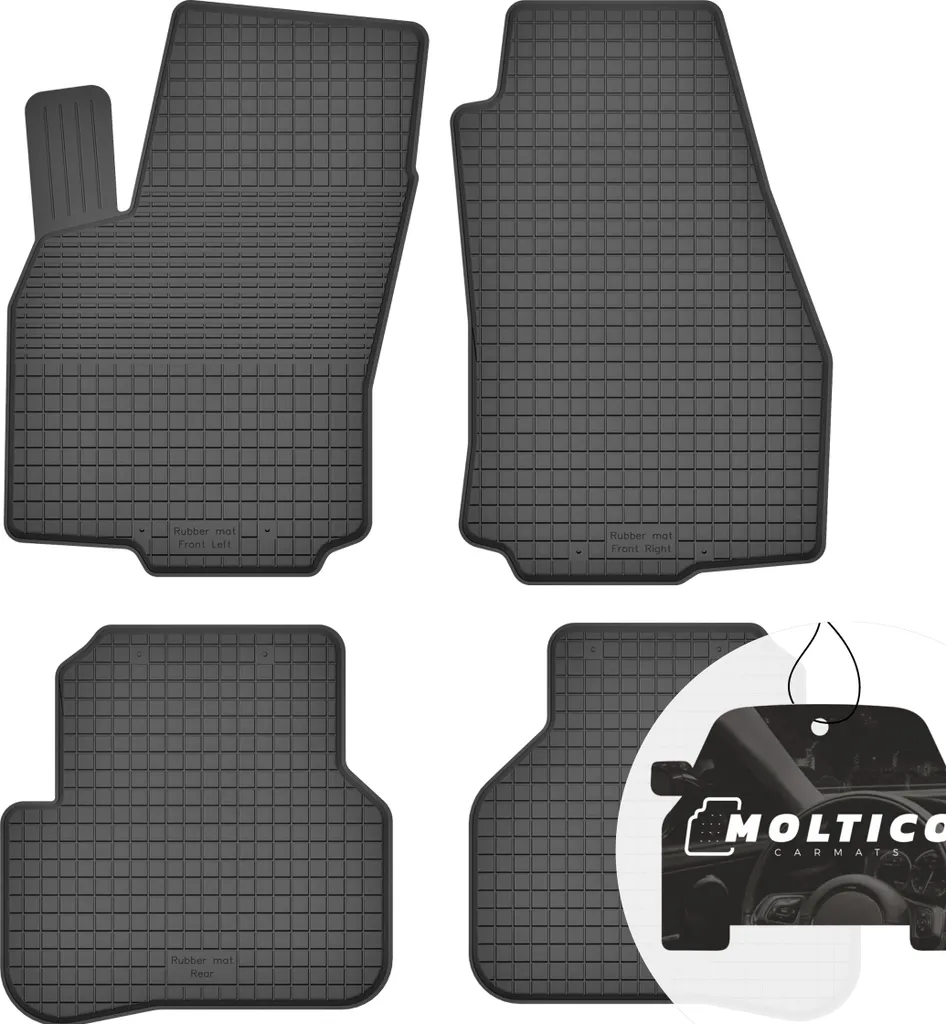 Set Tappeti Auto Gomma Citroen Nemo 2008-2017 Bordati su Misura