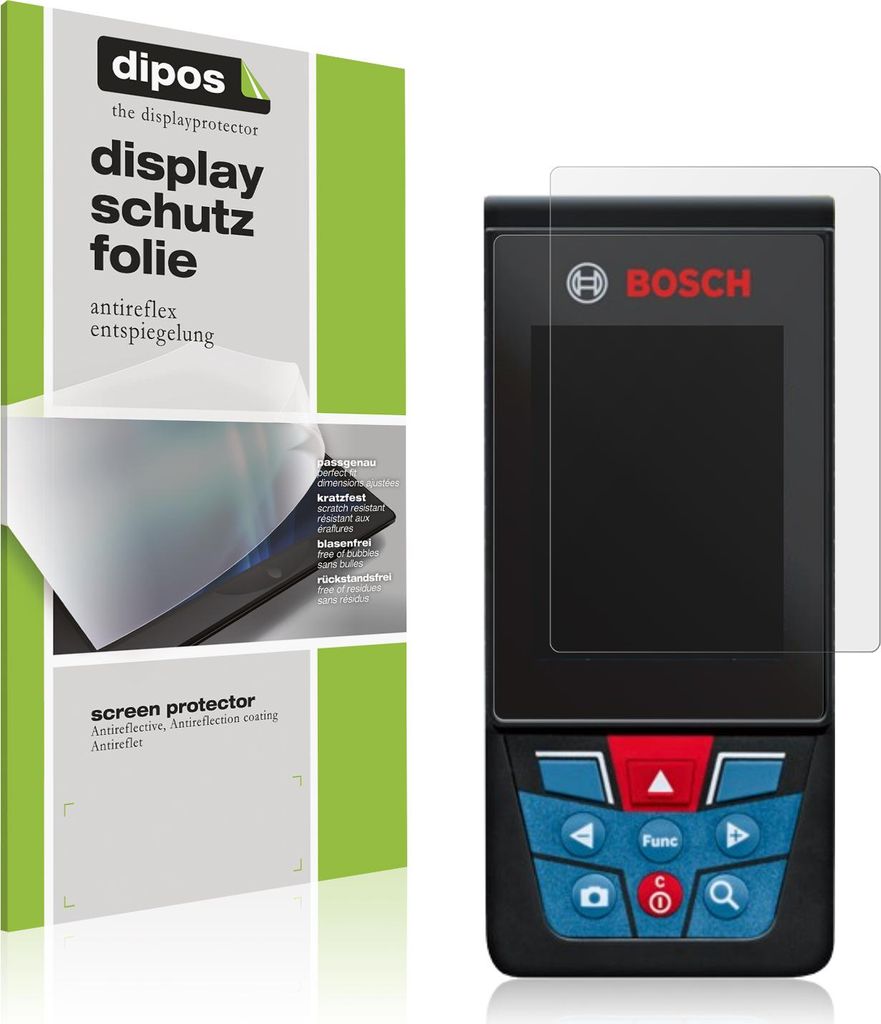 4x Schutzfolie für Bosch Professional Laser GLM 150-27 matt Displayschutzfolie Folie Display Schutz dipos