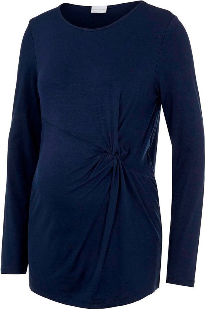 Mamalicious Karely Maternity Langarm-t-shirt Blau XS Frau Blau XS
