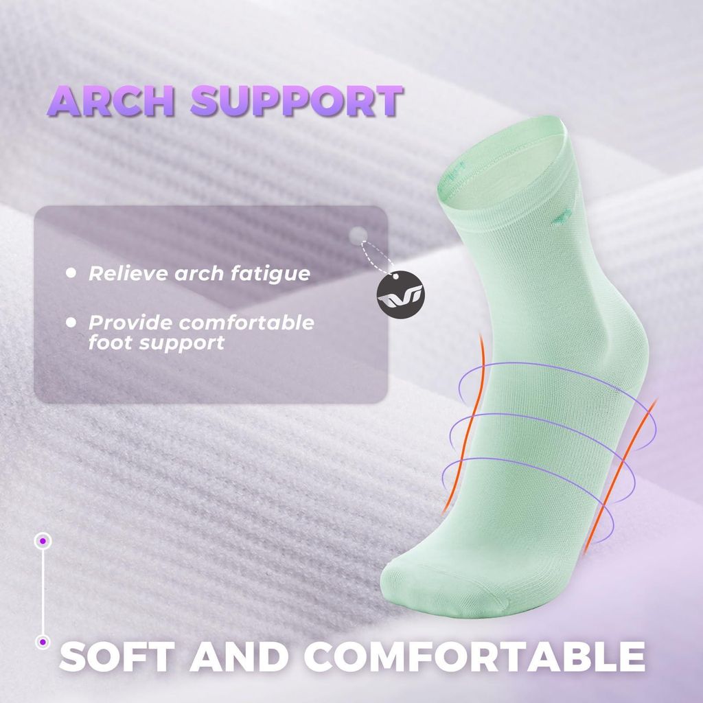 ACMEDE 6 Paia Calze Sportive Unisex Da Ciclismo E Corsa – Compressione, Antiscivolo, Traspiranti, Taglia Unica EU 39-46