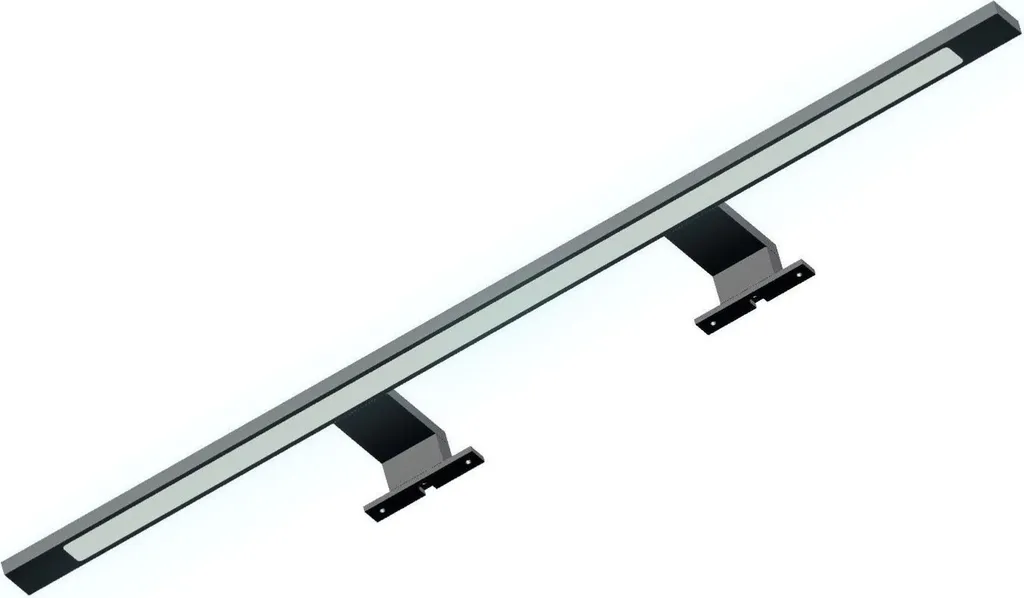 Luminaire LED Noir 740mm Blanc Neutre Lampe Miroir Montage Facile 4000K