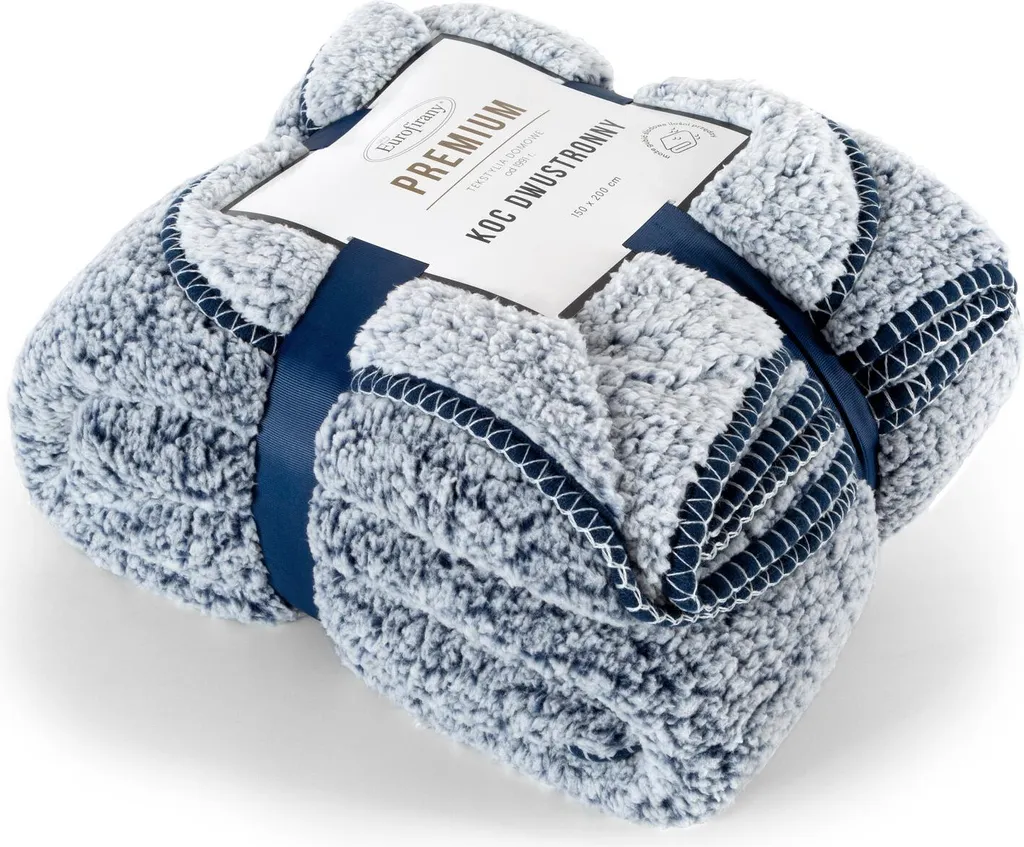 Eurofirany Coperta Luxury Boho Blu Navy 150x200 cm - Copriletto Esclusivo