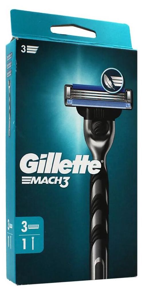 Maszynka do golenia Gillette Mach3 + 3 wymienne ostrza Zdjęcie produktu 