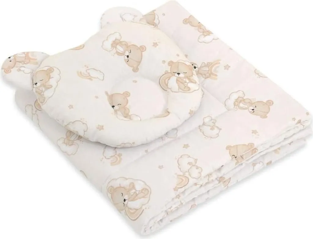 Set Culla 2 Pezzi Cotone Traspirante | Miglior Comfort per Lettino