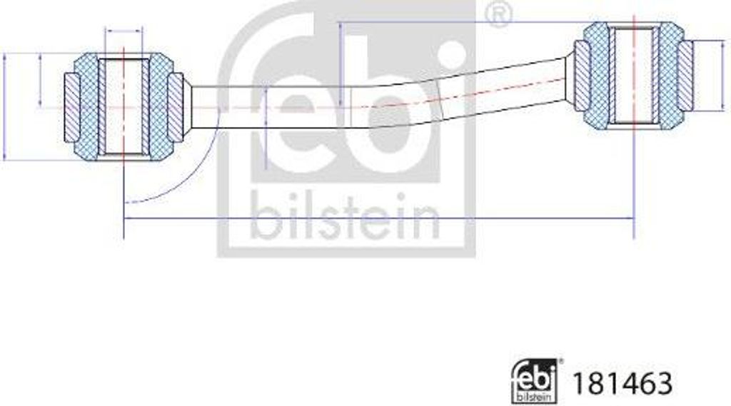 FEBI BILSTEIN 181463 Stabilisatorstrebe OE 2009794 kompatibel mit Tourneo, Transit