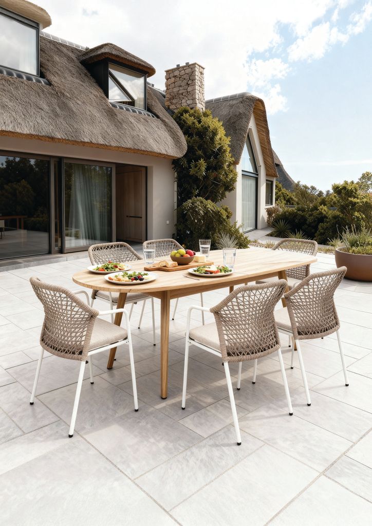 Ausziehbarer Esstisch Madera aus Teakholz, 180/240 × 100 Produktbild 