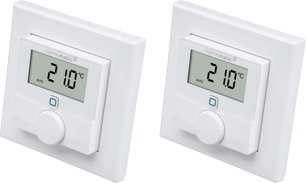 HOMEMATIC IP 156669A0, Wandthermostat mit Luftfeuchtigkeitssensor, 2 Stück