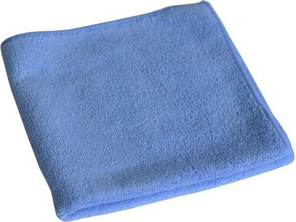 10x Mikrofasertuch 40x40cm blau waschbar stark einzeln verpackt
