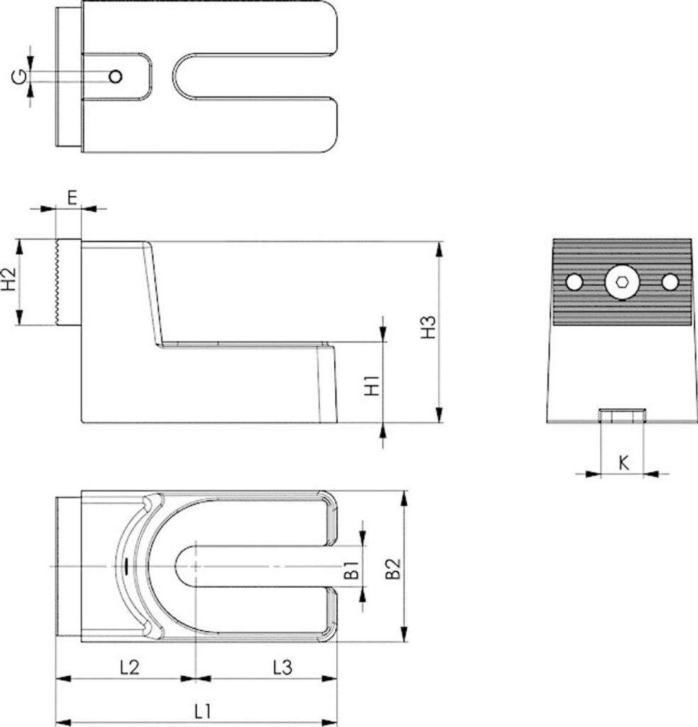 AMF Seitliche Abdeckung für T-Nuten 6486AS 16mm