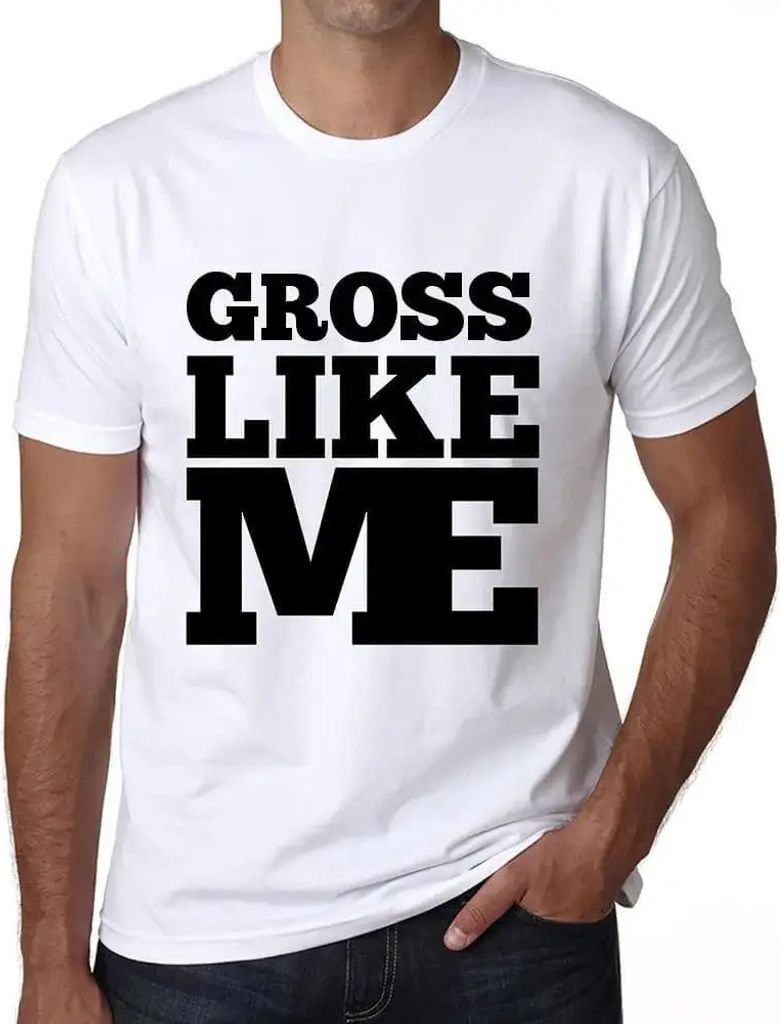 Herren Grafik T-Shirt Eklig wie ich – Gross Like Me – Öko-Verantwortlich Vintage Jahrgang Kurzarm Lustige Druck Geburtstag Geschenk Mann
