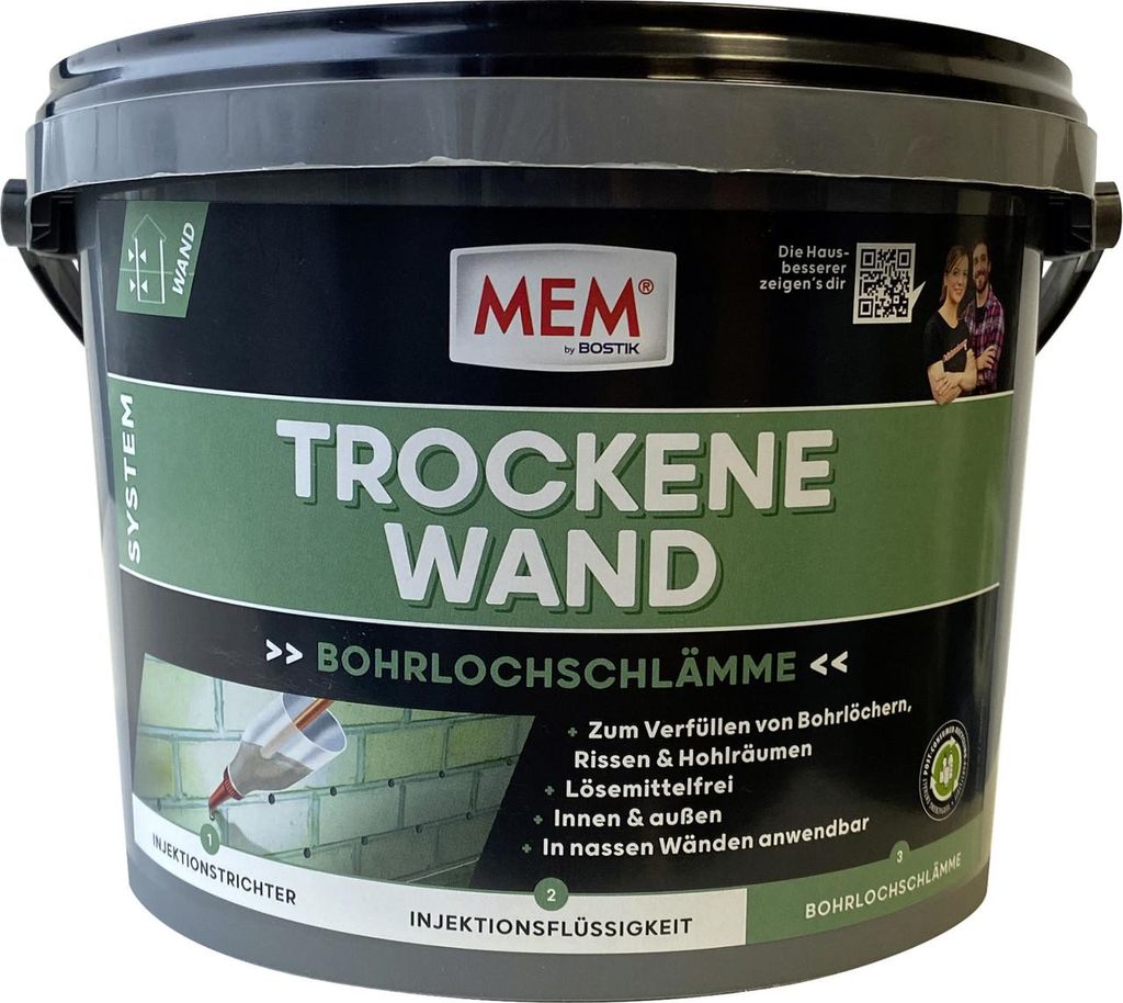 MEM Trockene Wand Bohrlochschlämme 2,5 kg Produktbild 