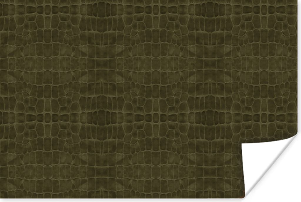 MuchoWow Poster Leder - Textur - Tierhaut 90x60 cm - Schlafzimmer