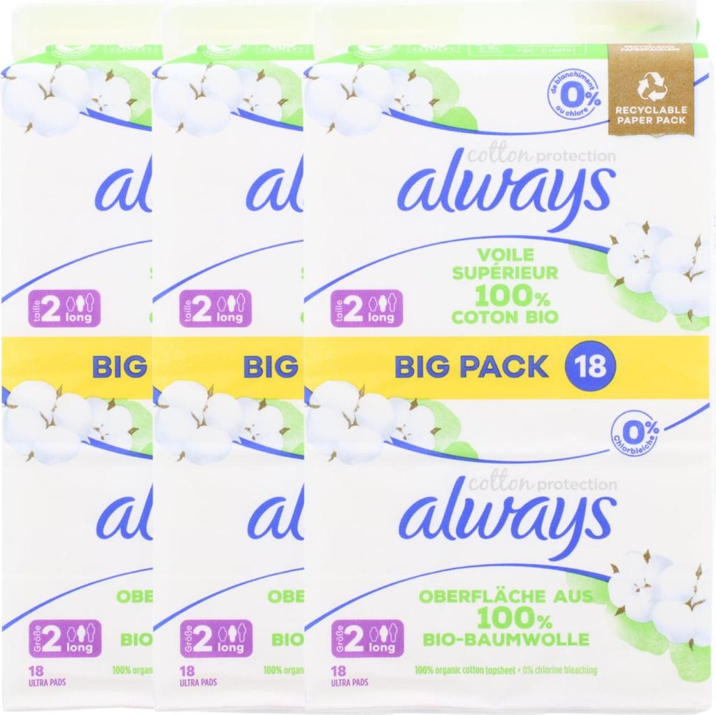 Always Ultra assorbenti igienici da donna taglia 2, lunghi, Immagine del prodotto 