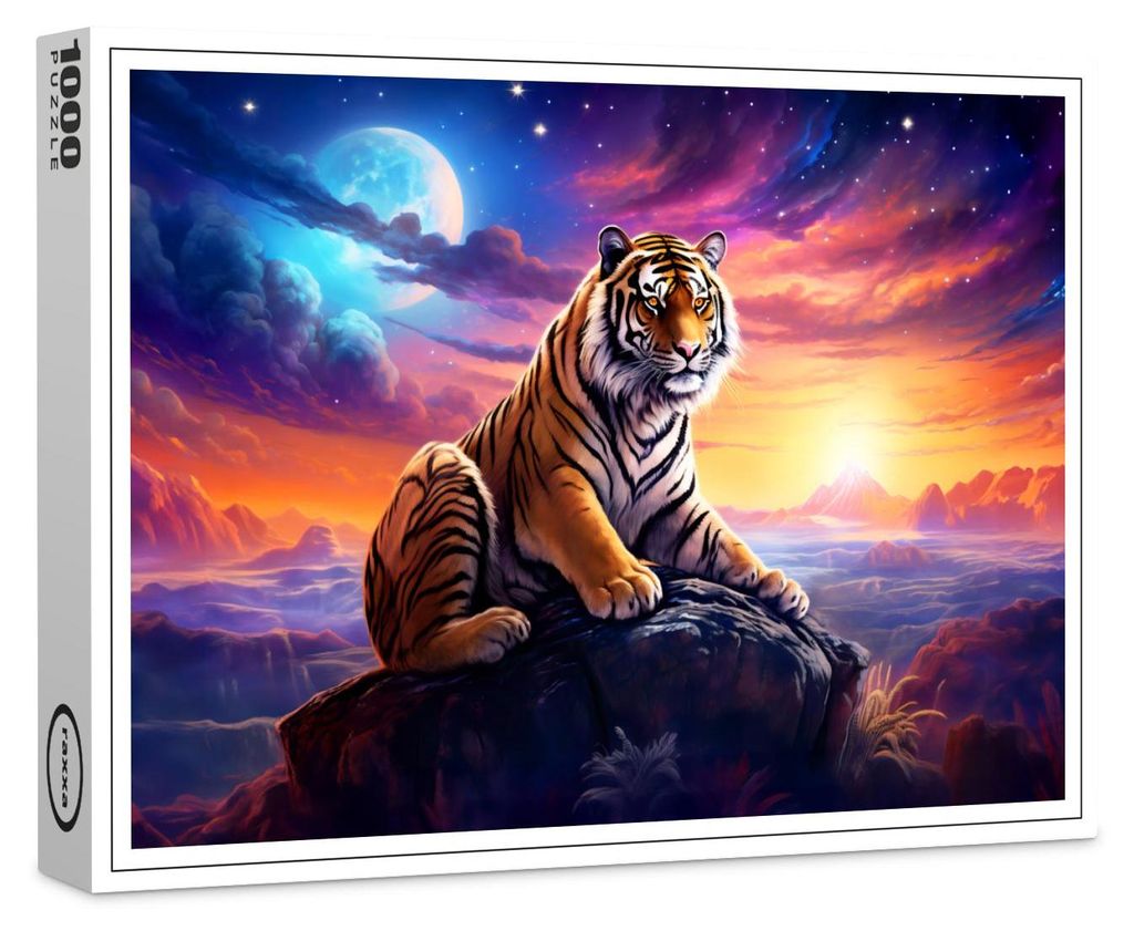 raxxa Premium-Puzzle "Majestic Tiger Chinese Zodiac Artistry", 1000 Teile