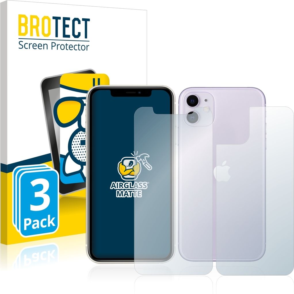 3x BROTECT Entspiegelungs Schutzglas für Apple iPhone 11 Produktbild 