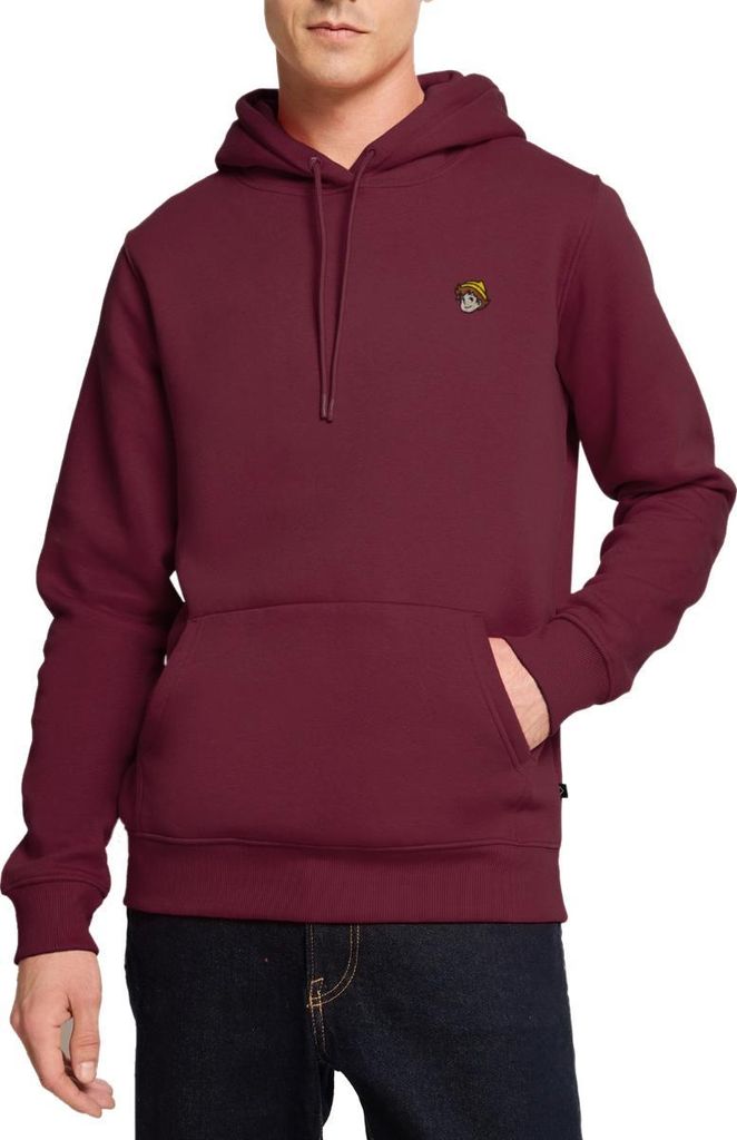 Spreadshirt Heidi Peter Portrait Stick Herren Premium Hoodie, 4XL, Burgunderrot