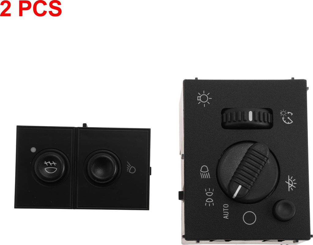 Scheinwerferschalter für Chevrolet Silverado 1500 2003-2007 für Chevrolet Silverado 2500 2003-2004 Lichtschalter Nr.19381535/15176678 2 Stück