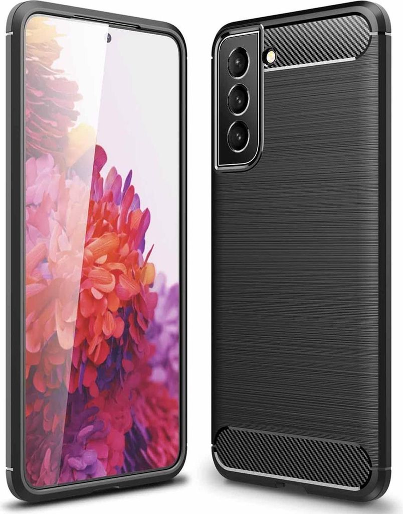 Hülle Carbon für Samsung Galaxy S22 Plus Schutzhülle Handy Case TPU Cover Handyhülle