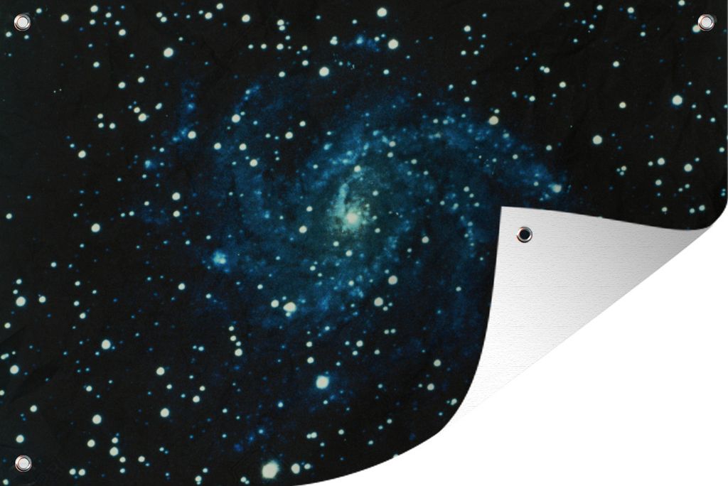 MuchoWow 60x40 cm Outdoor-Poster Gartendeko Sichtschutz Garten Poster für den Garten Galaxie außerhalb des Sonnensystems