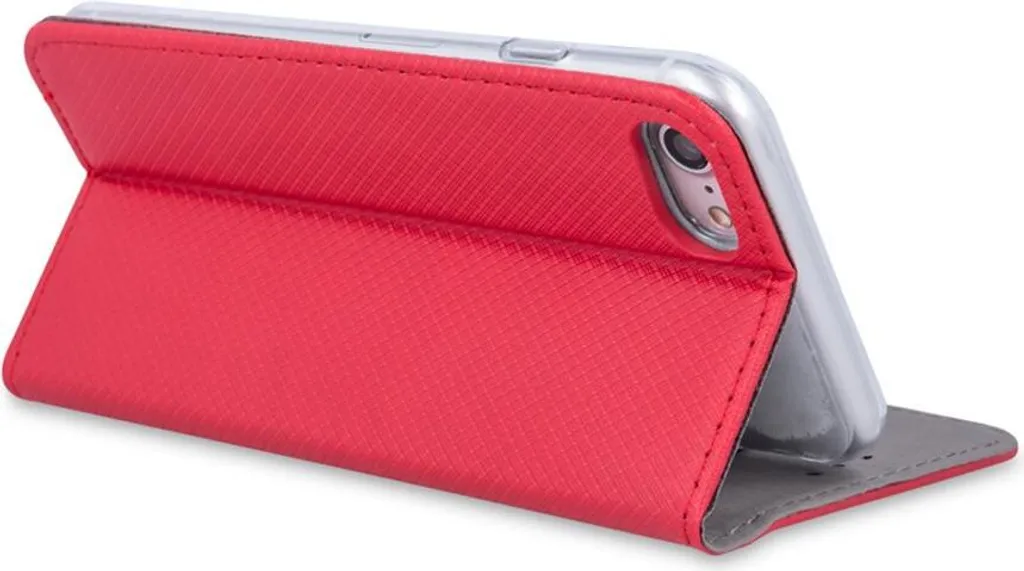 Smart Magnet Case custodia per cellulare con slot per schede e chiusura magnetica compatibile con Samsung Galaxy A17 5G Red - 4