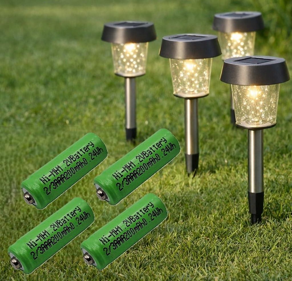 4 Stück LogiCell Wiederaufladbare 2/3AAA NI-MH-Akku 200mAh, Produktbild 