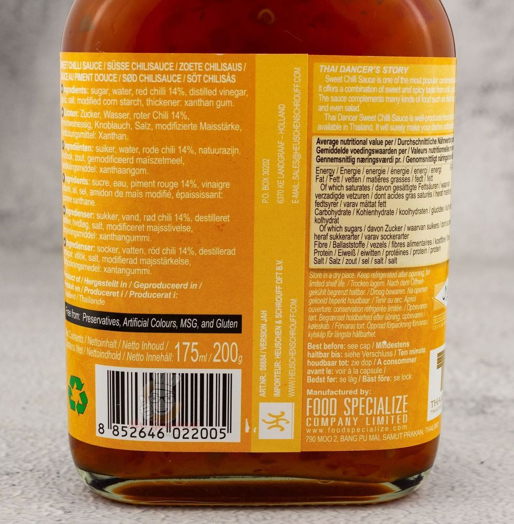 Thai Dancer- Sweet Chilli Sauce 175ml