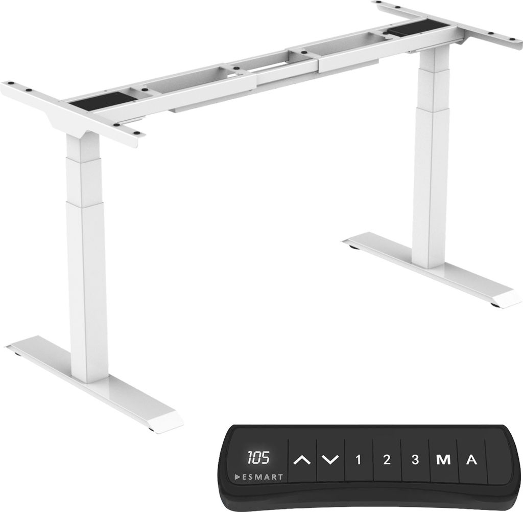 ESMART EZX-132W Elektrisch höhenverstellbares Tischgestell Dual-Motor 3 Segmente