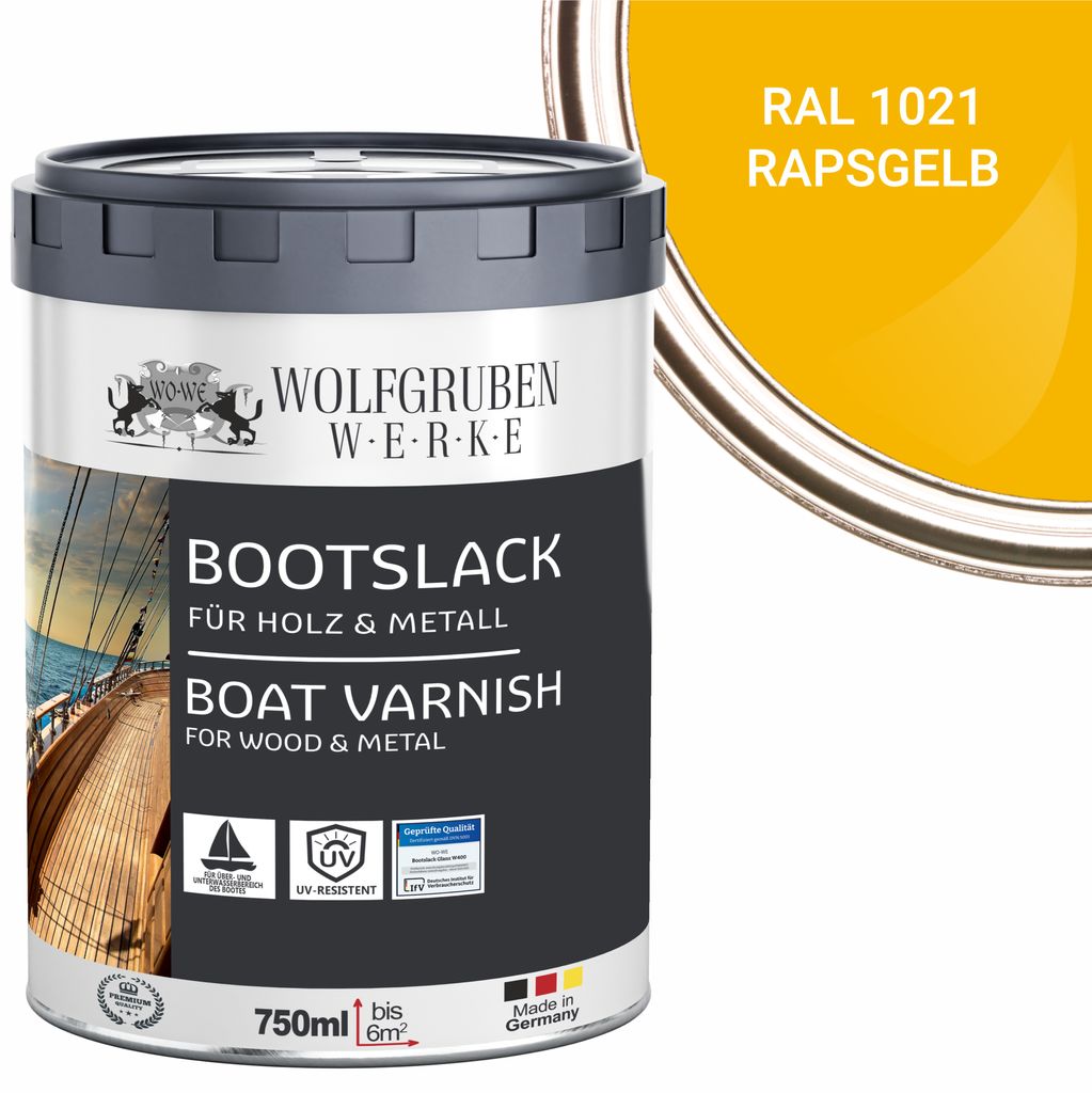 Bootslack Parkettlack Schiffslack Holzlack Seidenglänzend Produktbild 