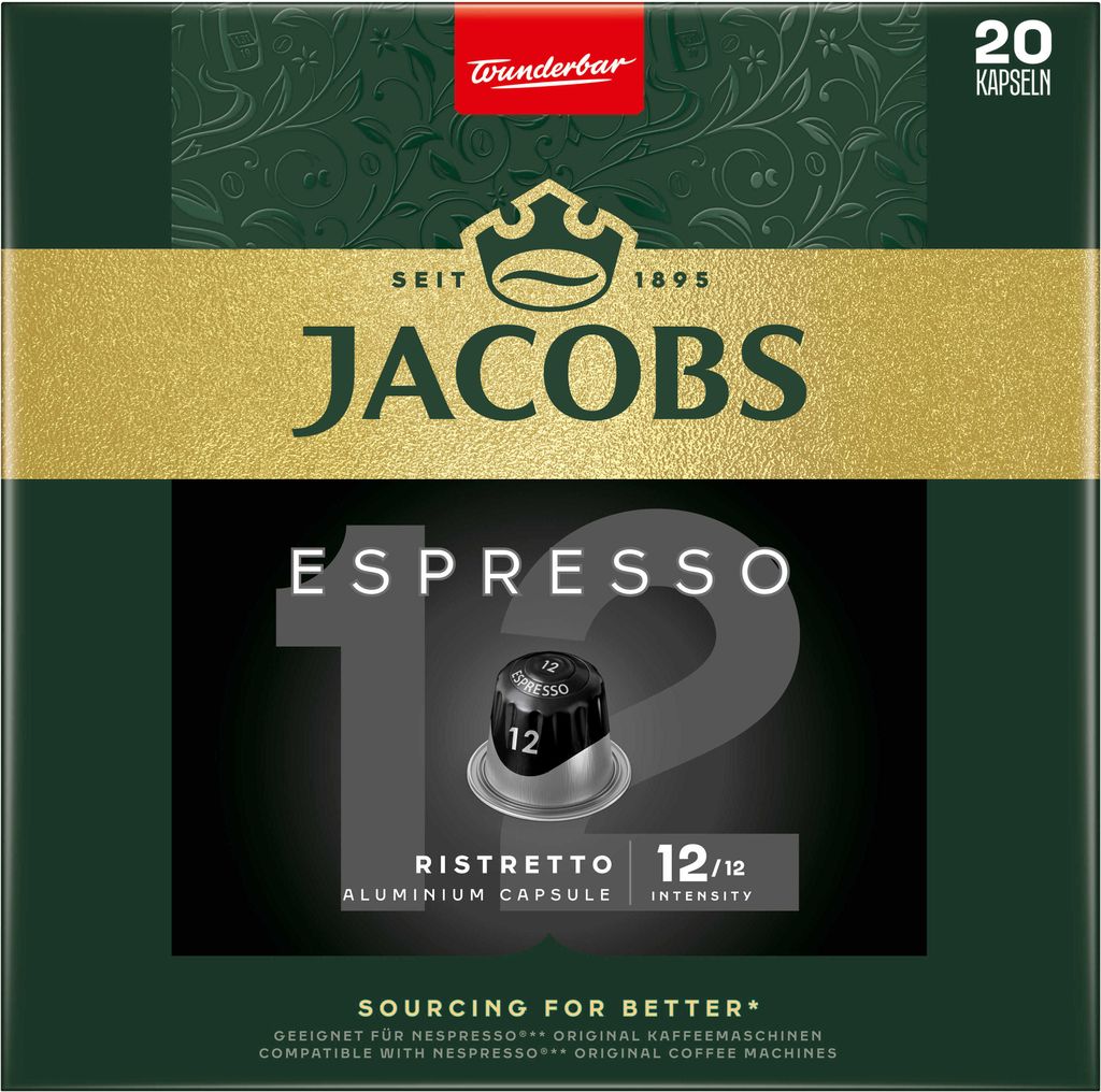 JACOBS Kapseln Espresso Ristretto 200 Nespresso kompatible Produktbild 