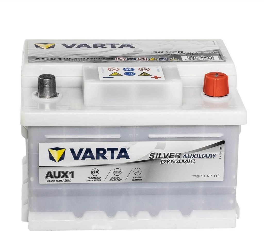 Varta Stützbatterie Aux1 53506 BackUp Batterie 12V 35Ah Produktbild 