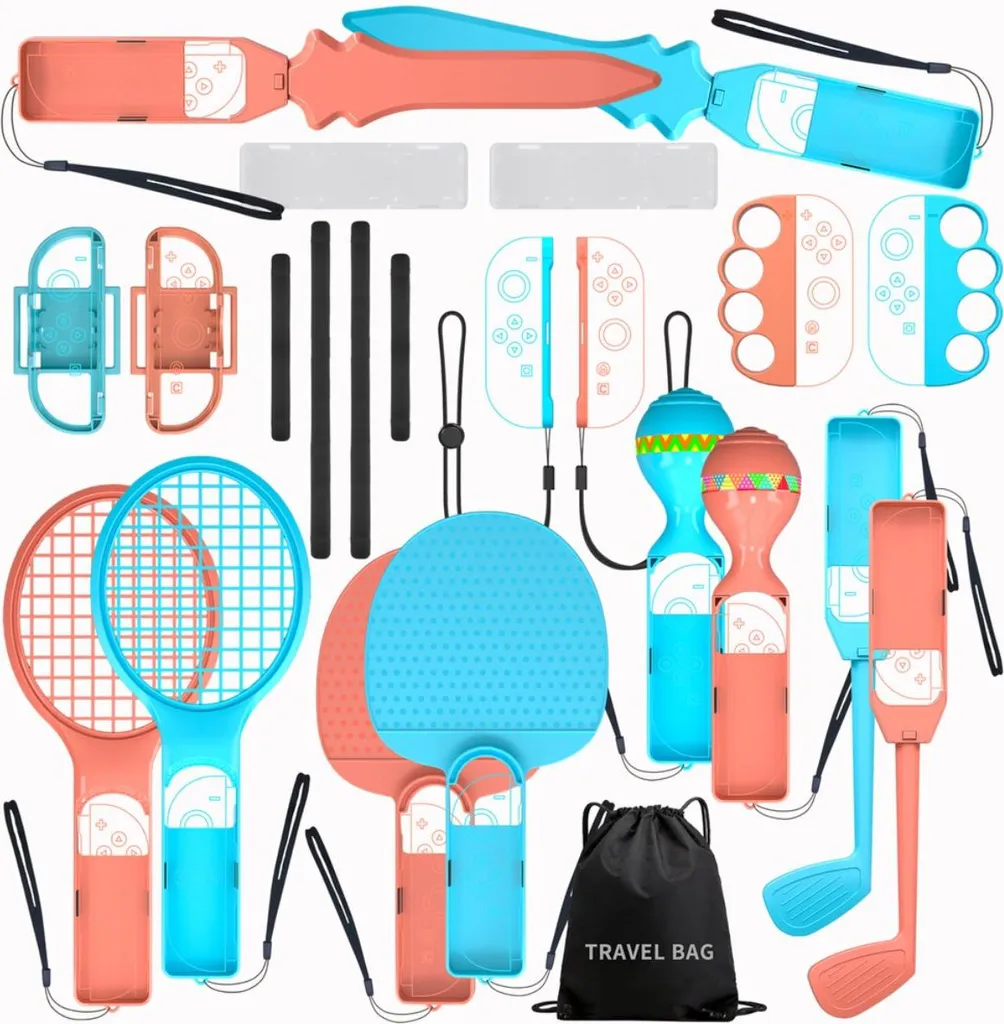 Nintendo Switch 2 Sport Pacchetto Accessori 23 in 1 - Kit Famiglia Completo - 1