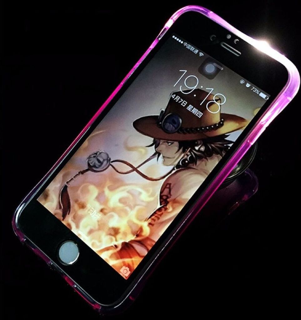 Handy Hülle LED Licht bei Anruf für Handy Samsung Galaxy A3 2017 Violett