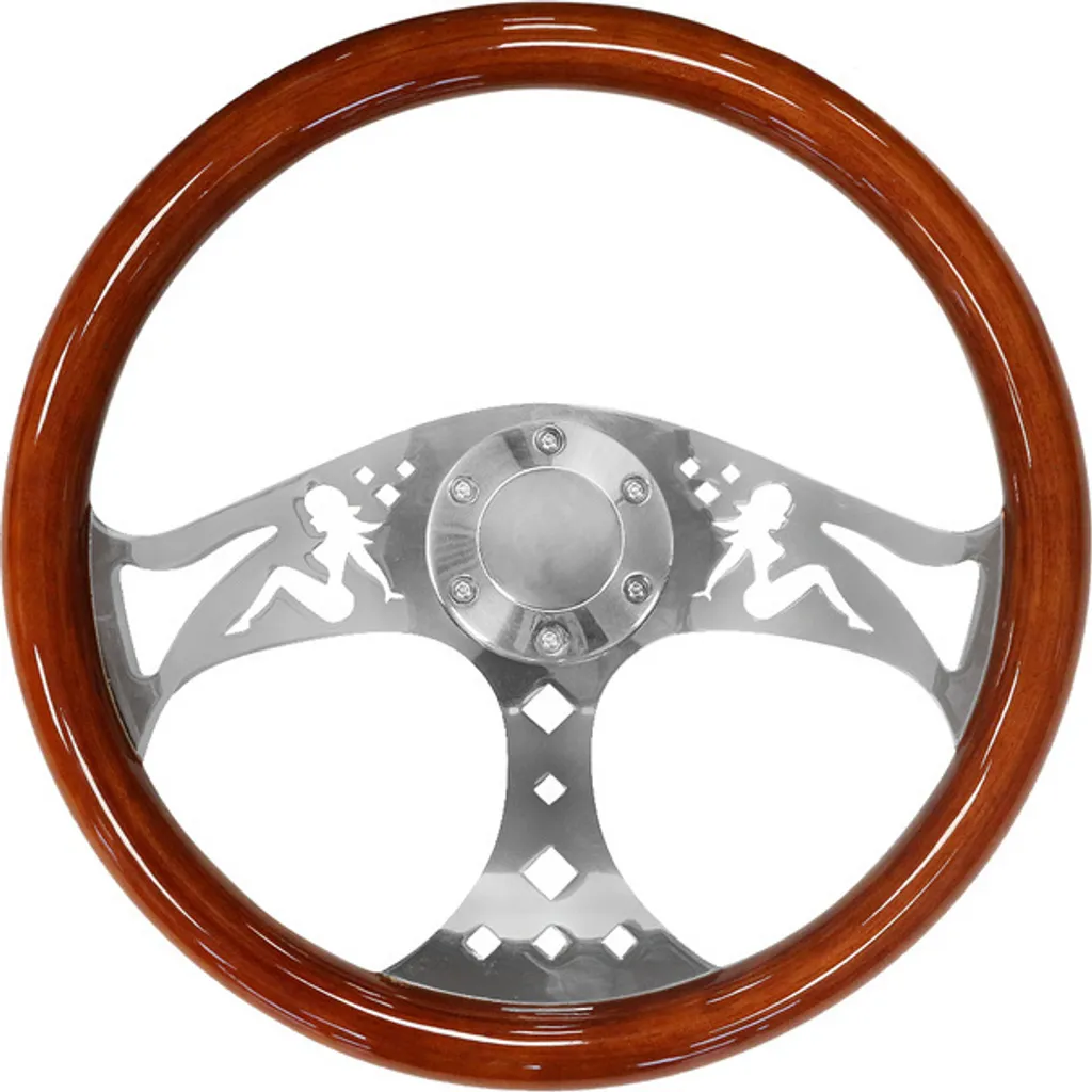 Volant de Direction en Bois 380mm Style Vintage pour Voiture de Sport