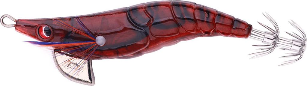 Künstlicher Köder, Garnelen, Fake-Köder mit scharfem Haken, realistisch aussehende, leuchtende Farbe, leichter, tragbarer bionischer Köder, har...