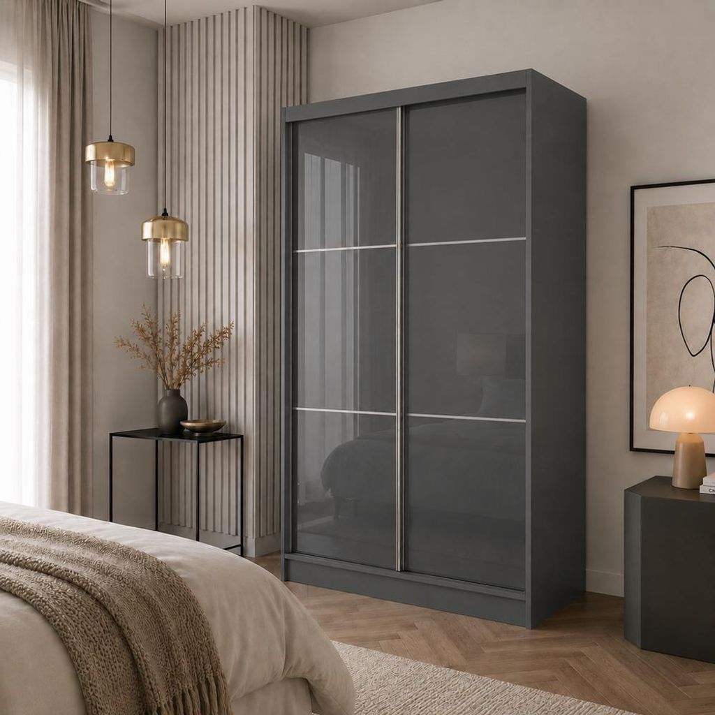 Schrank mit Schwebetüren VIVA 120cm - Kleiderschrank mit Produktbild 