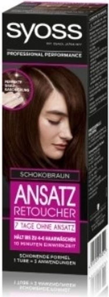 Syoss Ansatz Retoucher, Temporäre Haarfarbe, Schokobraun, 7 Produktbild 