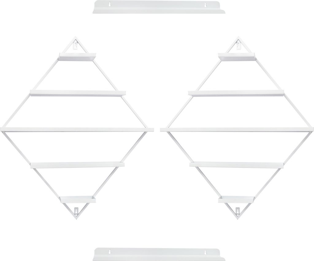 Nagellackständer Weiß Wandmontierte 5-stufige Displayständer für Nagellack