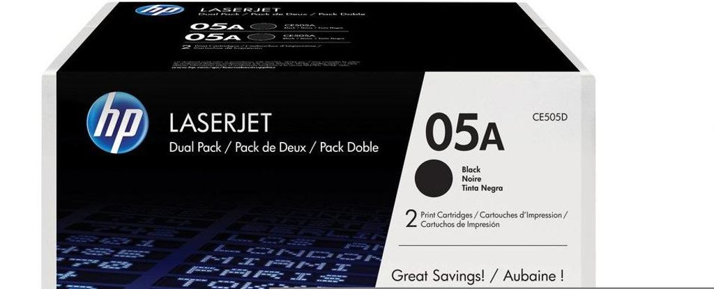 HP Toner 05A Black 2 Pack LJ Cart Productafbeelding 