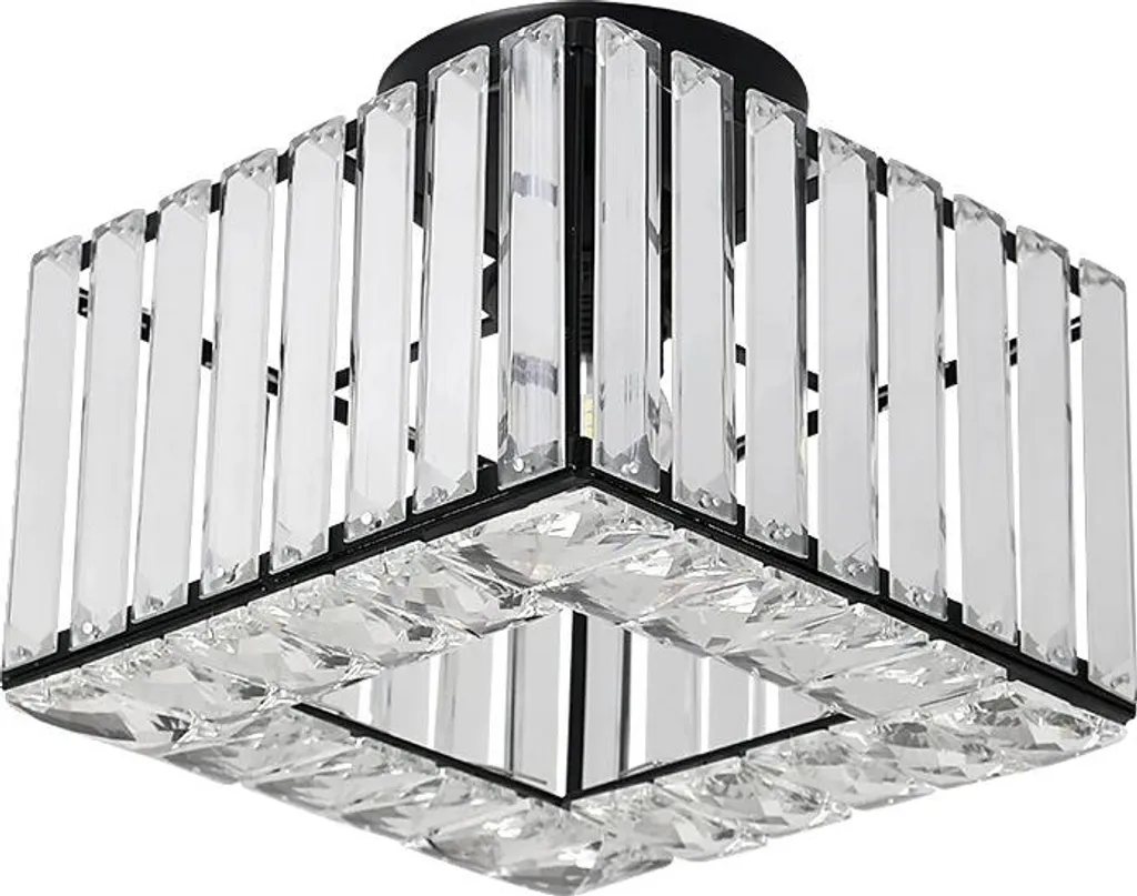 Suspension design moderne SLF-H-a en métal noir et éclairage réglable