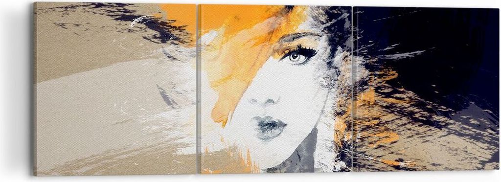 Bild auf Leinwand - Leinwandbild - Abstraktion Frau - 120x40cm - Wand Bild - Wanddeko - Wandbilder - Leinwanddruck - Bilder - Kunstdruck - Wanddeko...