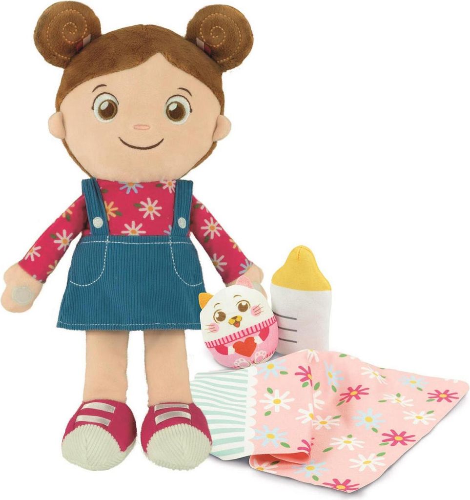 Clementoni weiche Puppe Anne - Kuschelpuppe mit Zubehör